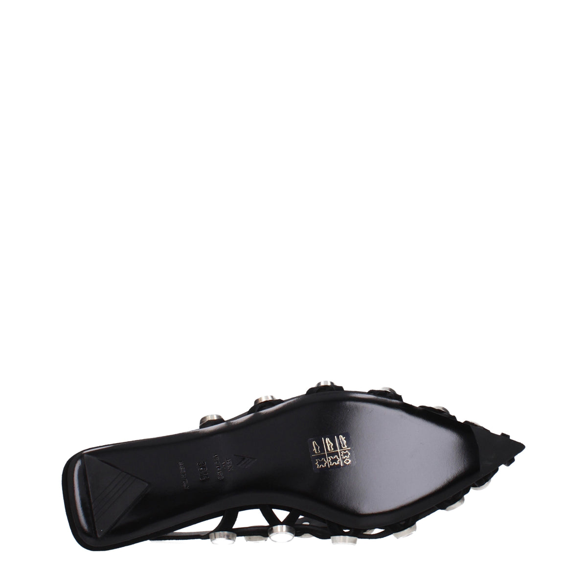 The Attico Ballet Flats Women Suede Black