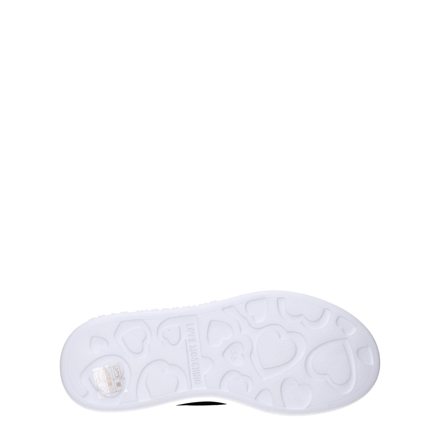 Love Moschino Women's Sneakers in Fabric Black/White