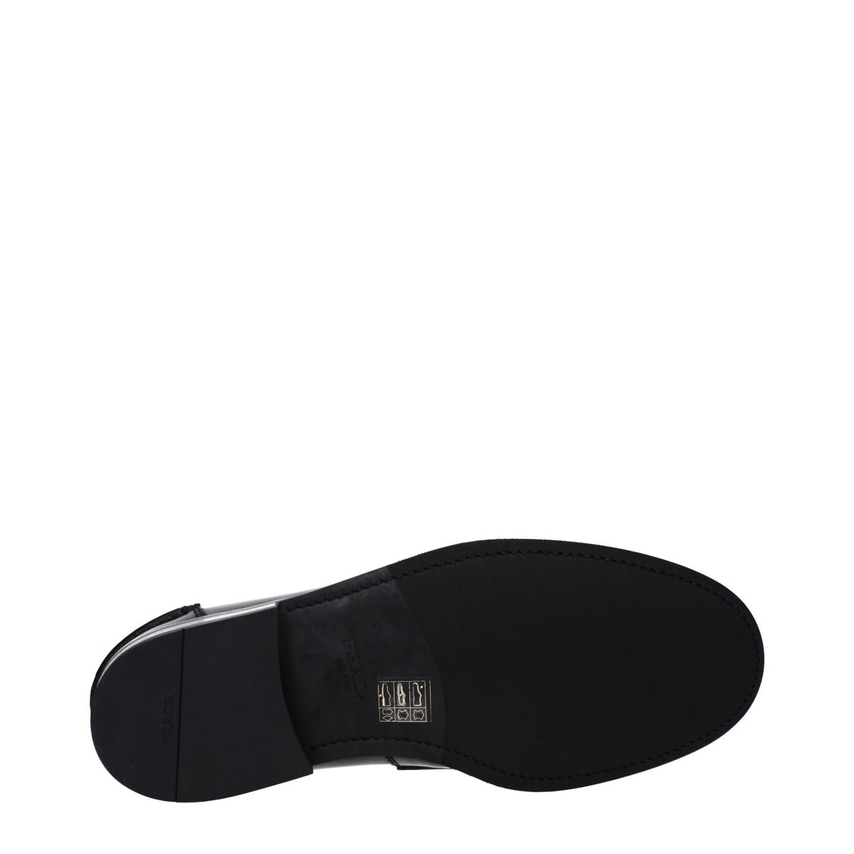 Prada Loafers Men Leather Black