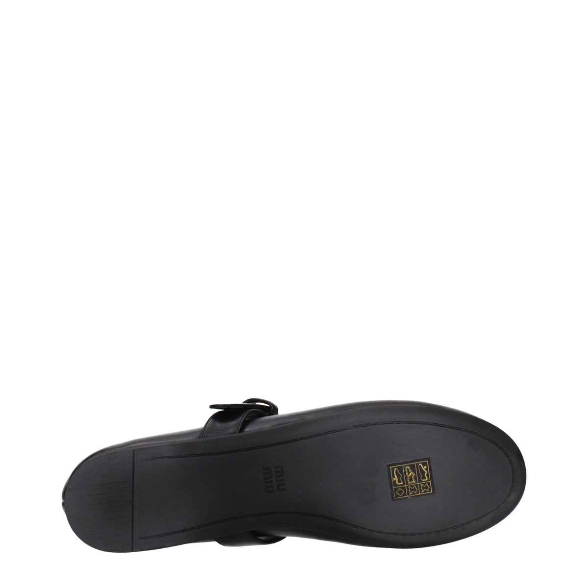 Miu Miu Ballet Flats Women Leather Black