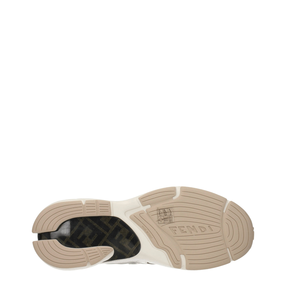 Fendi Sneakers Men Fabric Beige/Ice