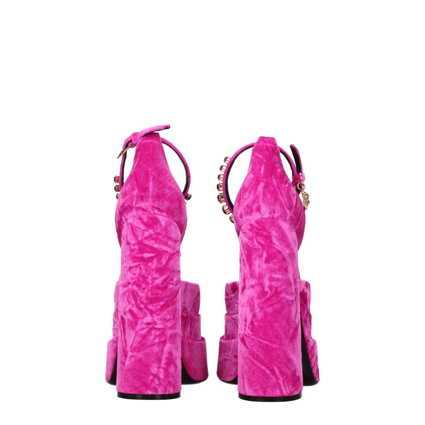 Versace Women's Sandals Velvet Fuchsia