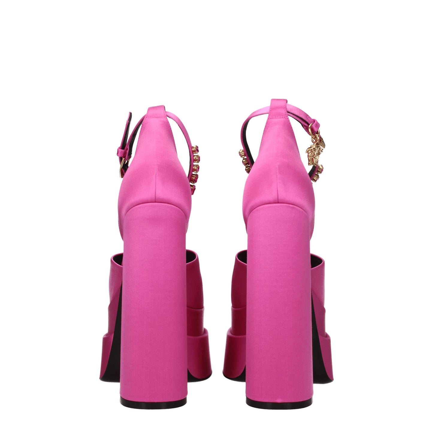 Versace Women's Sandals Satin Fuchsia