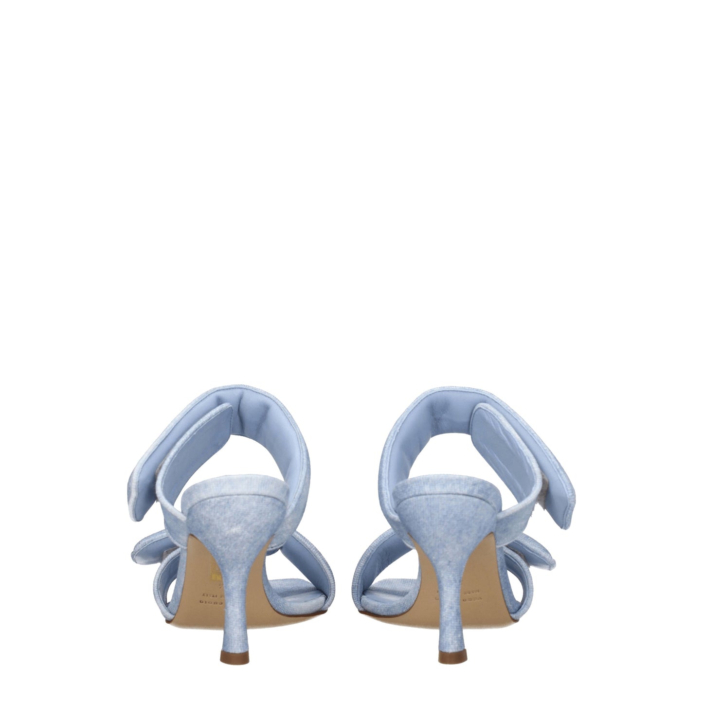 Gia Borghini Women's Sandals in Fabric Blue/Denim