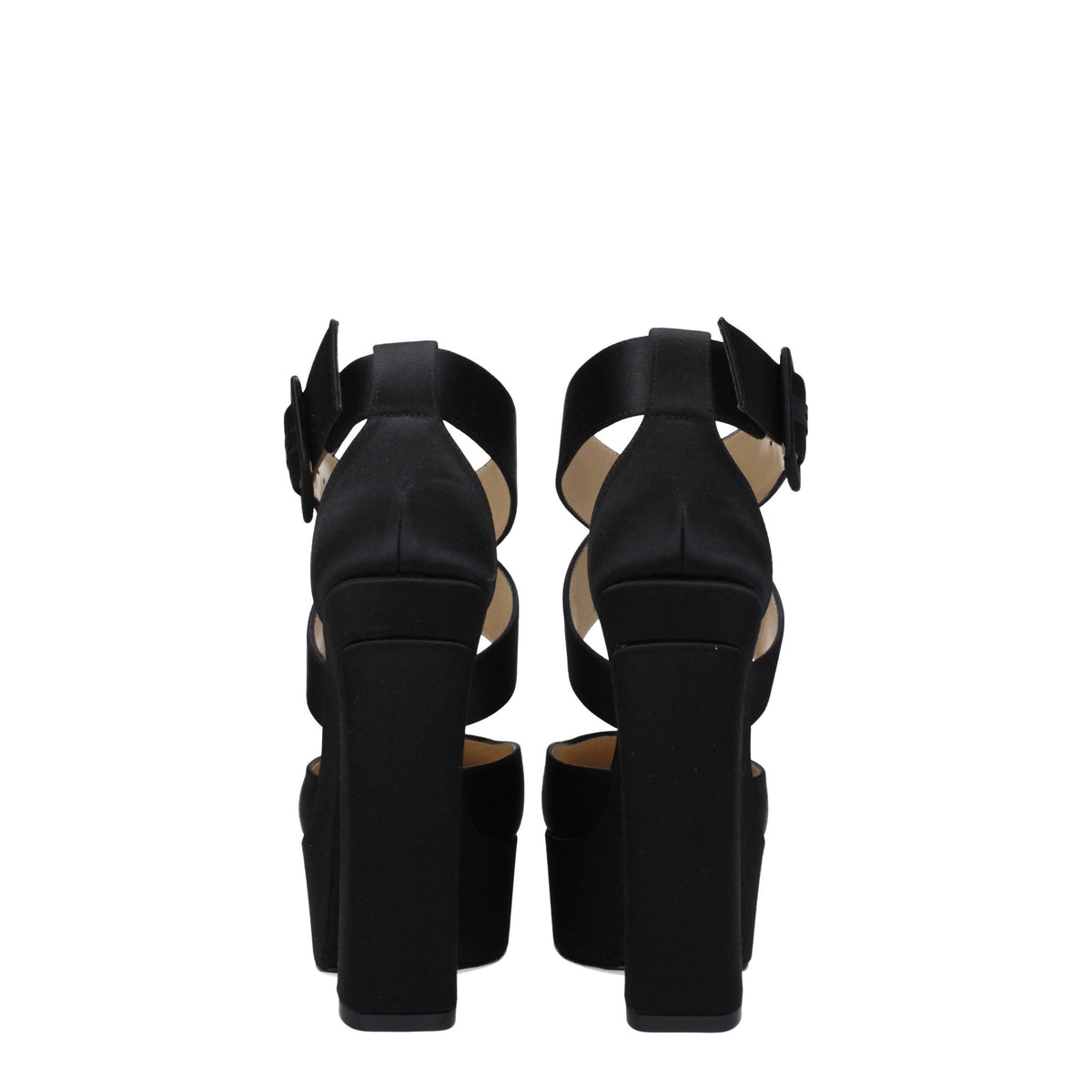 Jimmy Choo Sandals Women Satin Black