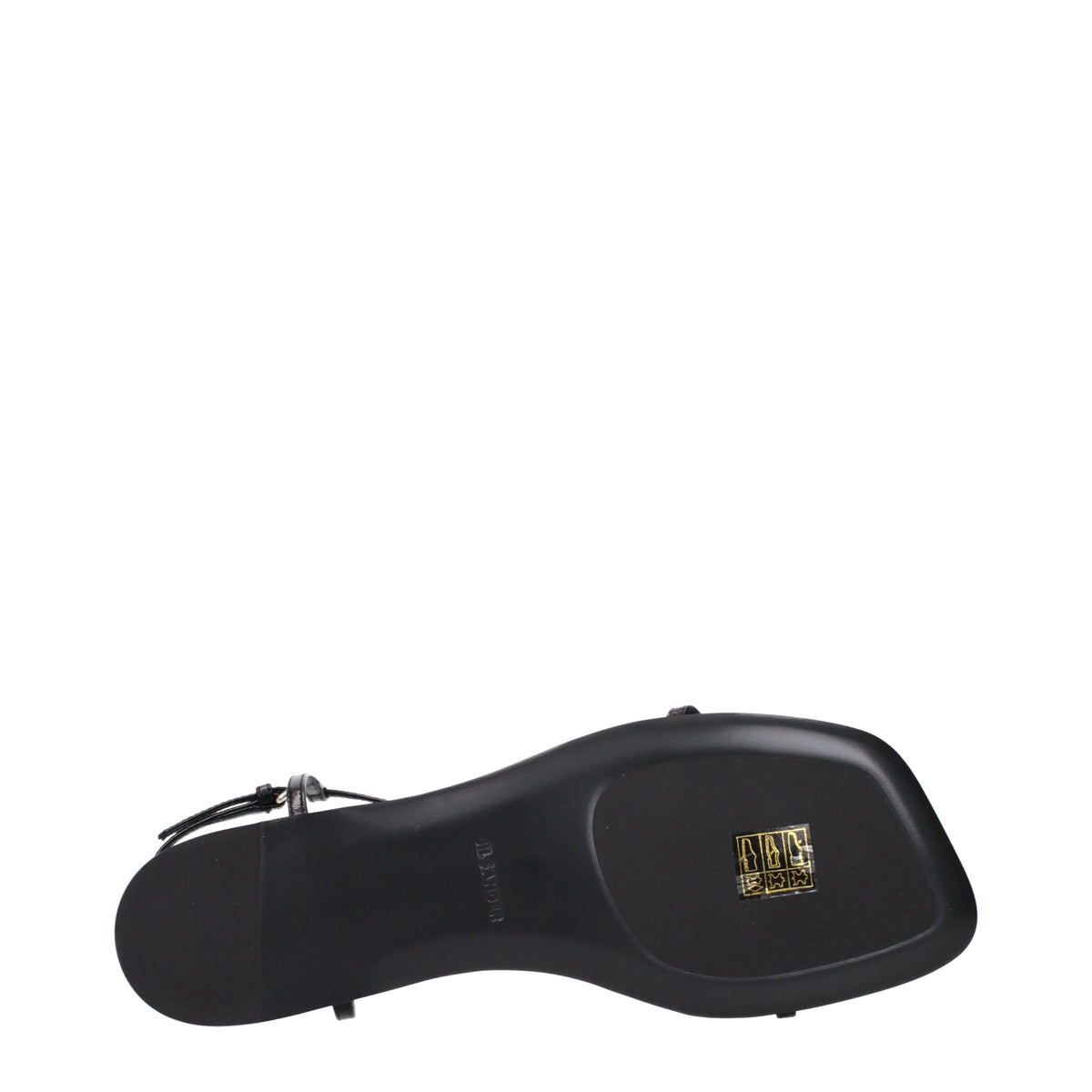 Jil Sander Flip Flops Women Leather Black