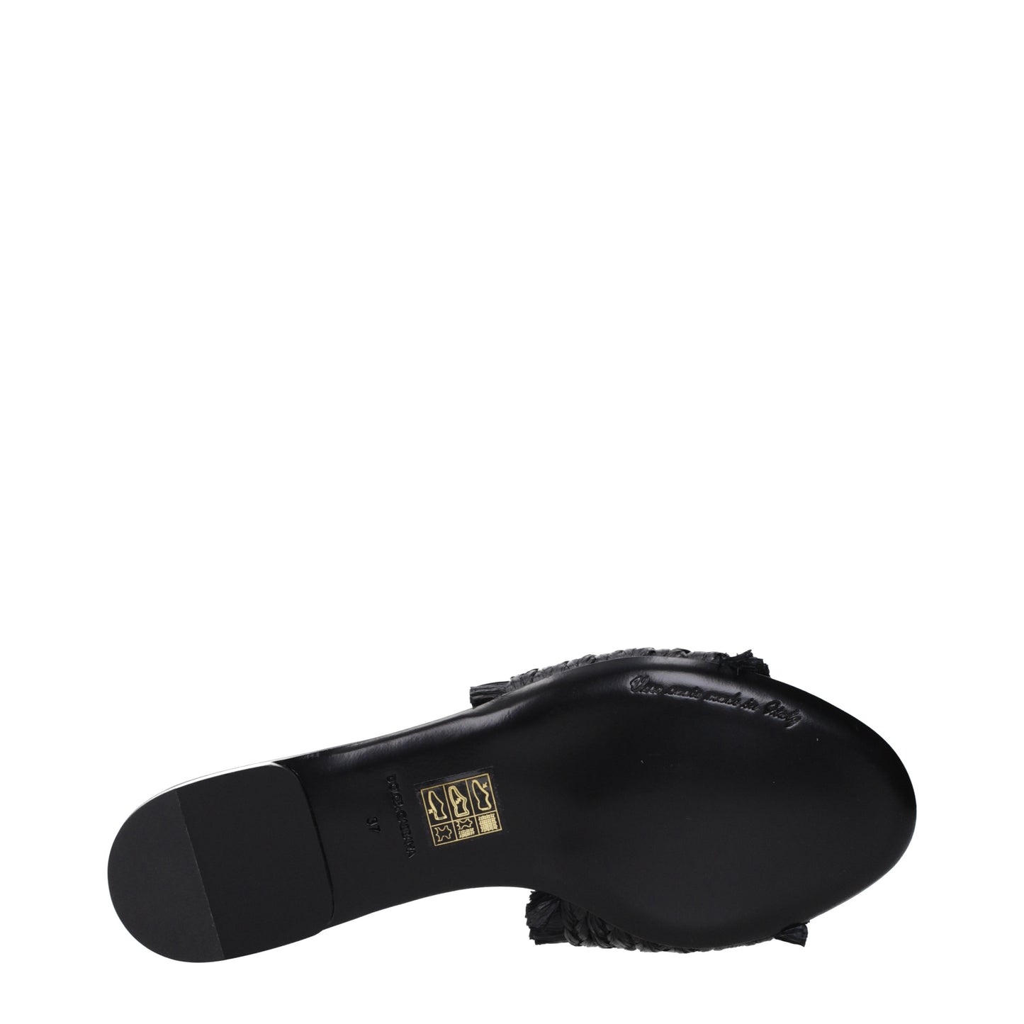 Dolce&Gabbana Slippers and Clogs Women Raffia Black