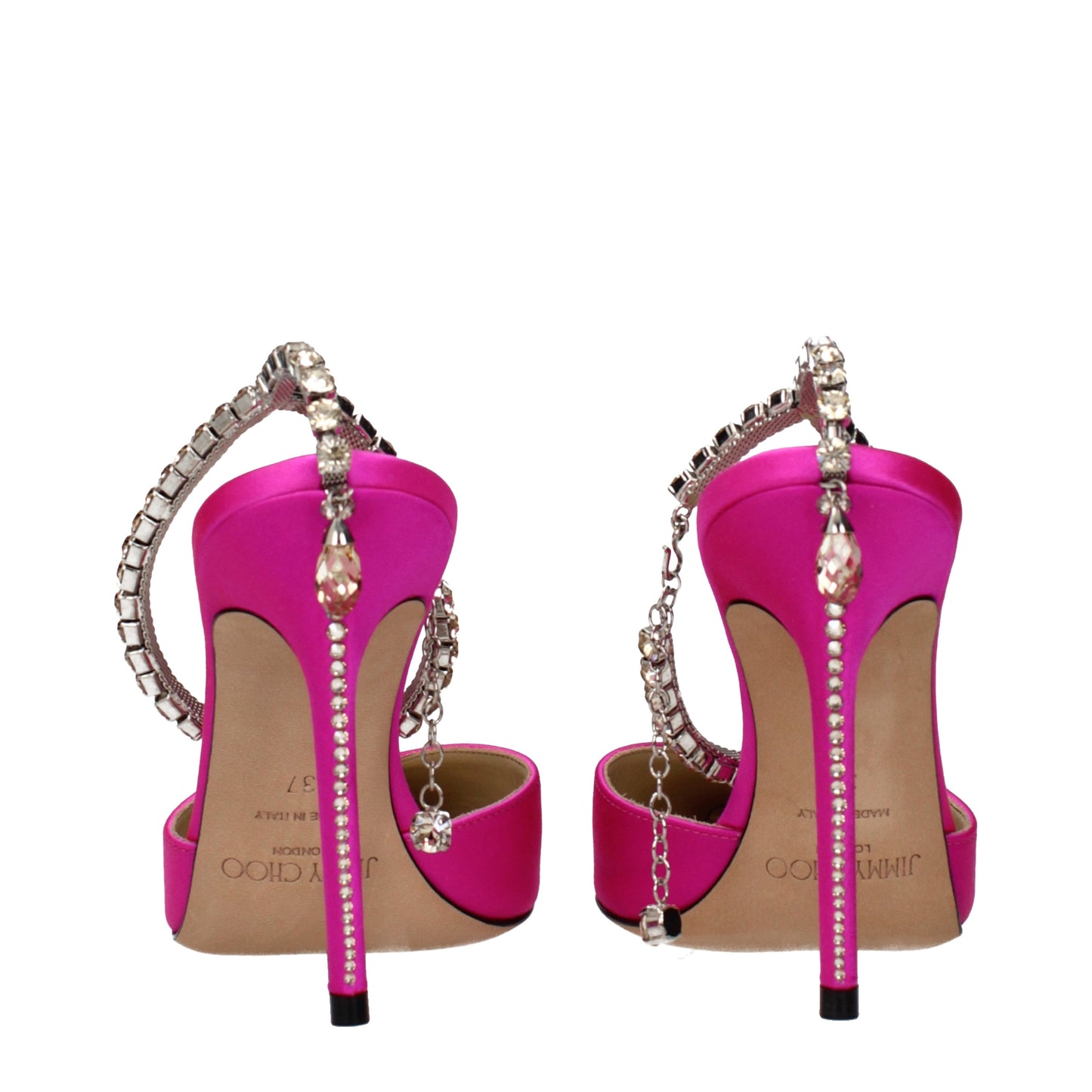 Jimmy Choo Sandals Women Satin Fuchsia