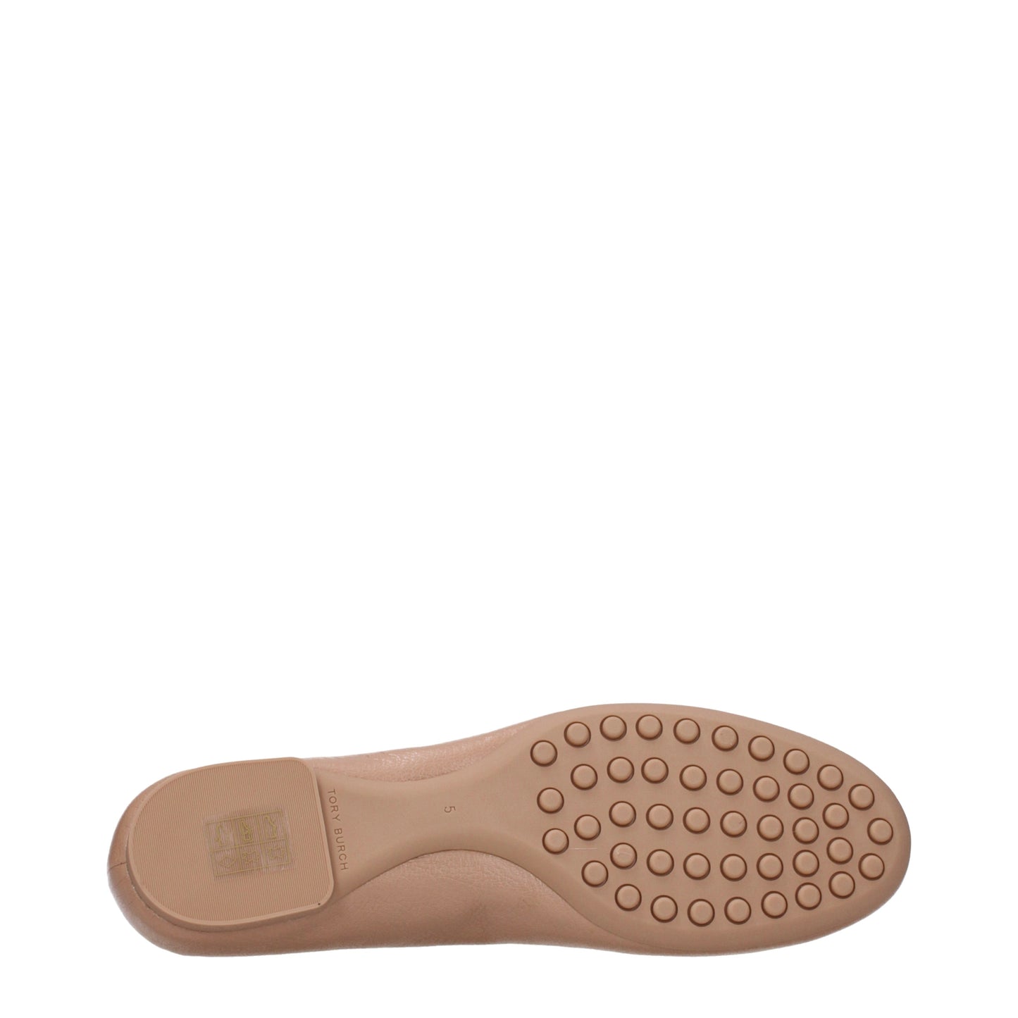 Tory Burch Ballet Flats Women Leather Brown/Light Sand
