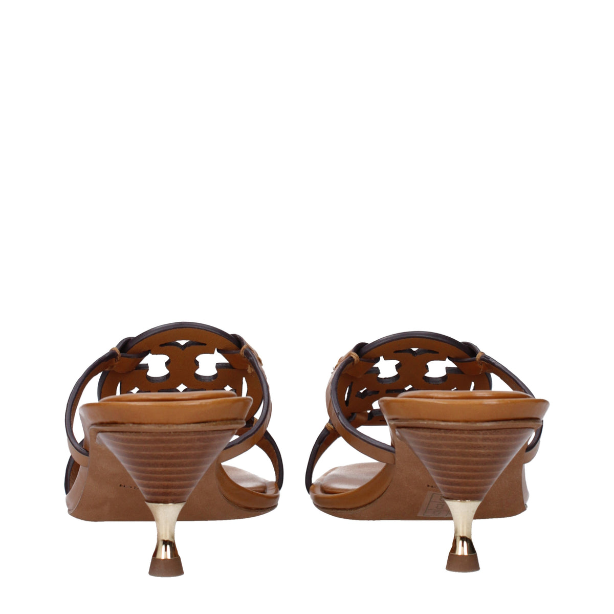 Tory Burch Sandals Women Leather Brown/Caramel