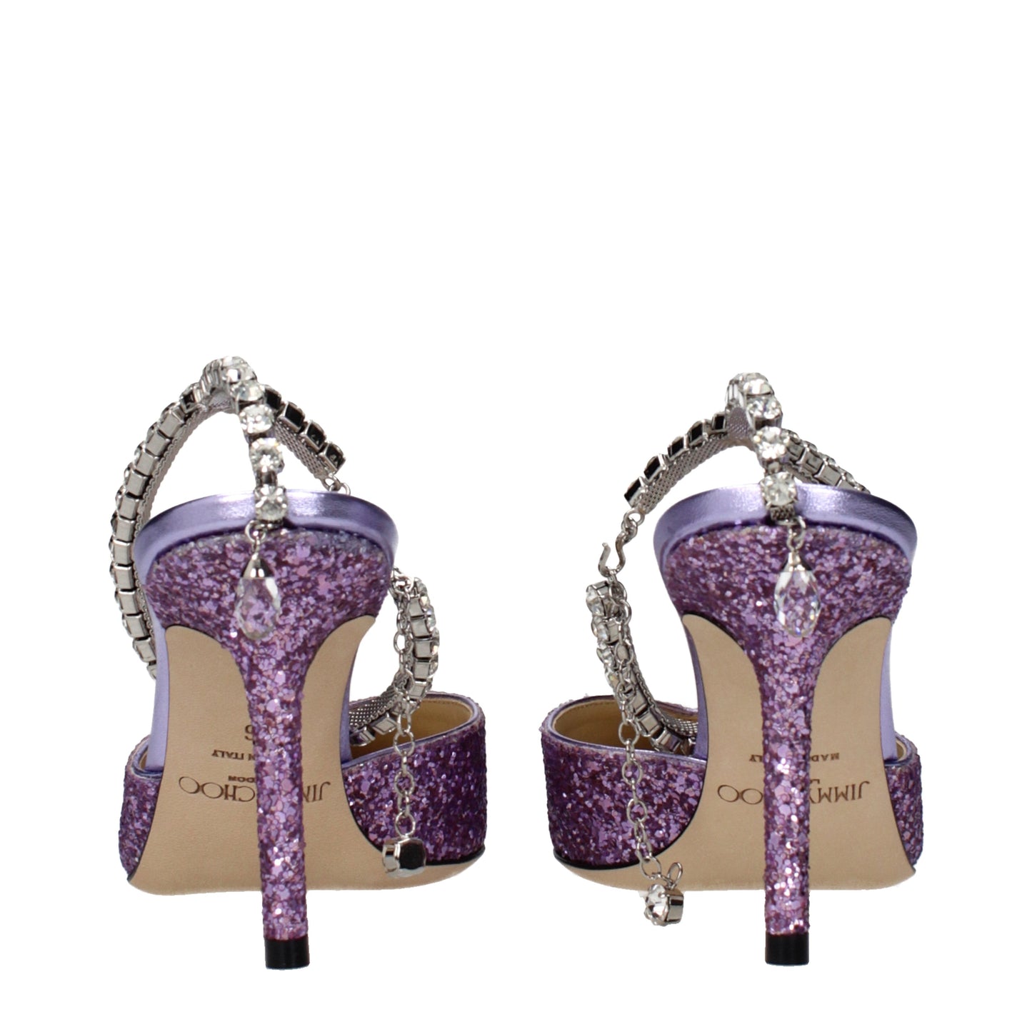 Jimmy Choo Sandals Women Glitter Violet