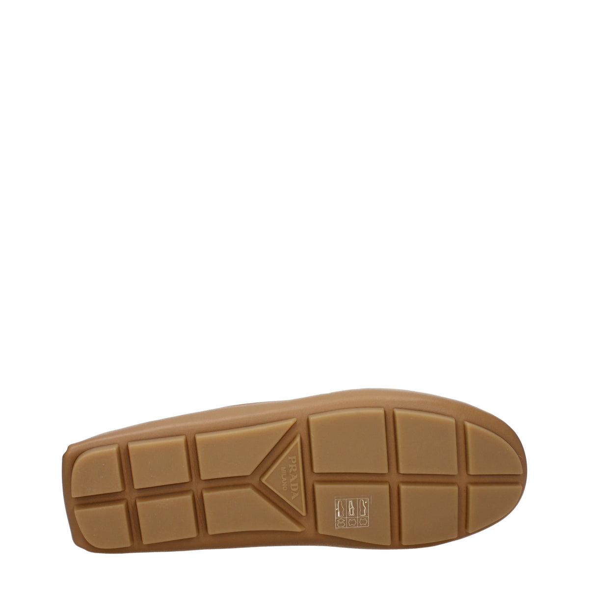 Prada Loafers Men Leather Brown/Natural
