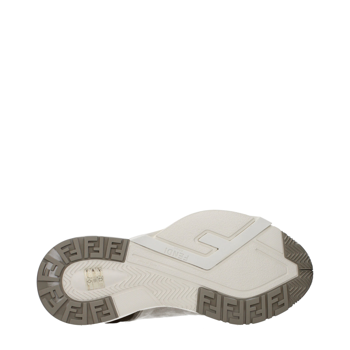 Fendi Sneakers Men Fabric Beige/Brown