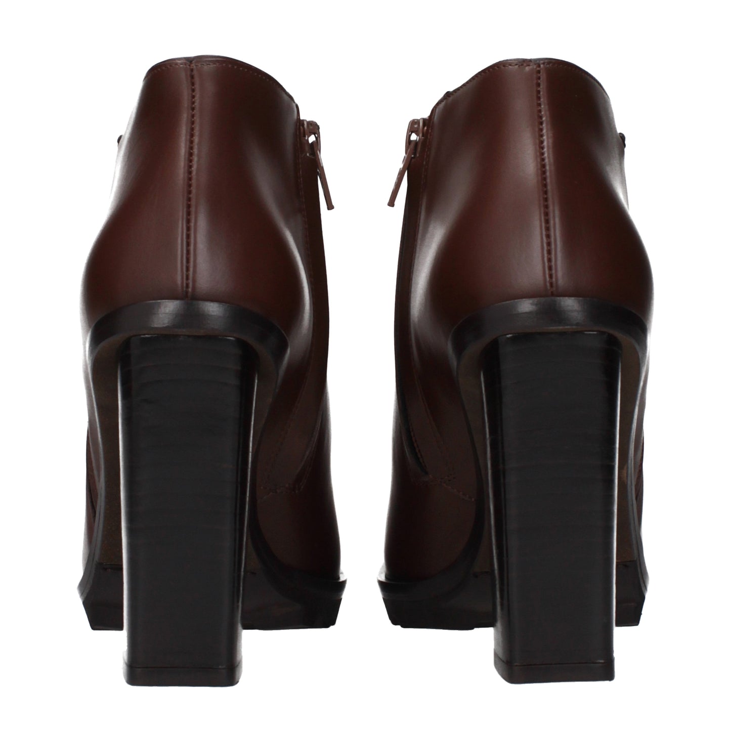 Max Mara Ankle Boots Women Leather Brown/Hickory