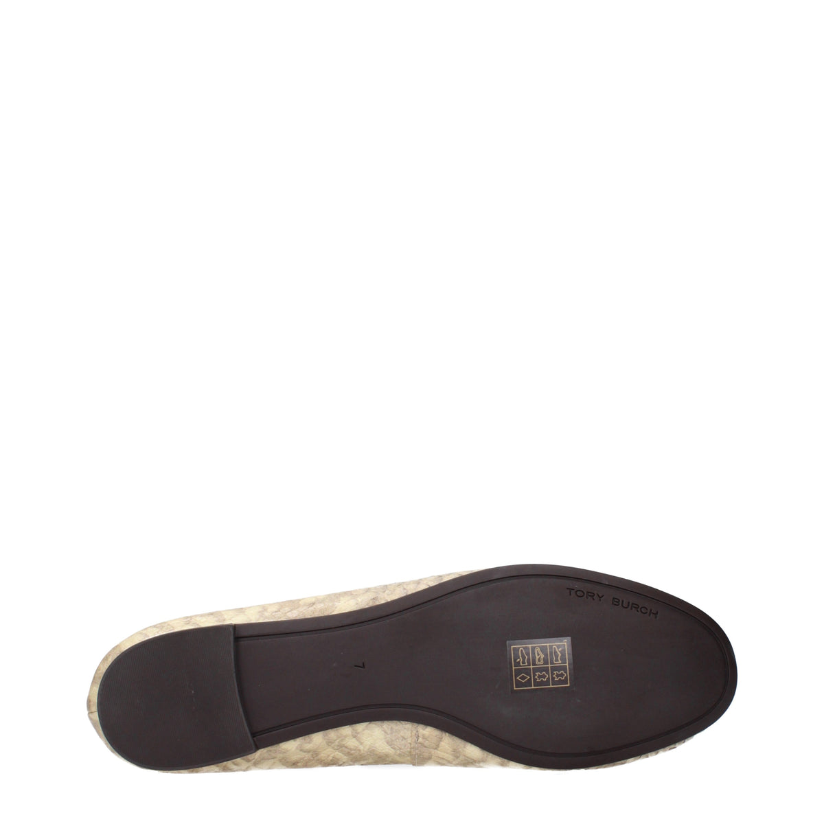 Tory Burch Ballet Flats Women Leather Beige/Desert