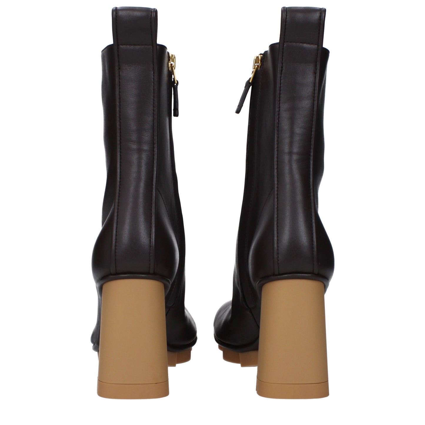 Bottega Veneta Women's Ankle Boots Leather Chocolate