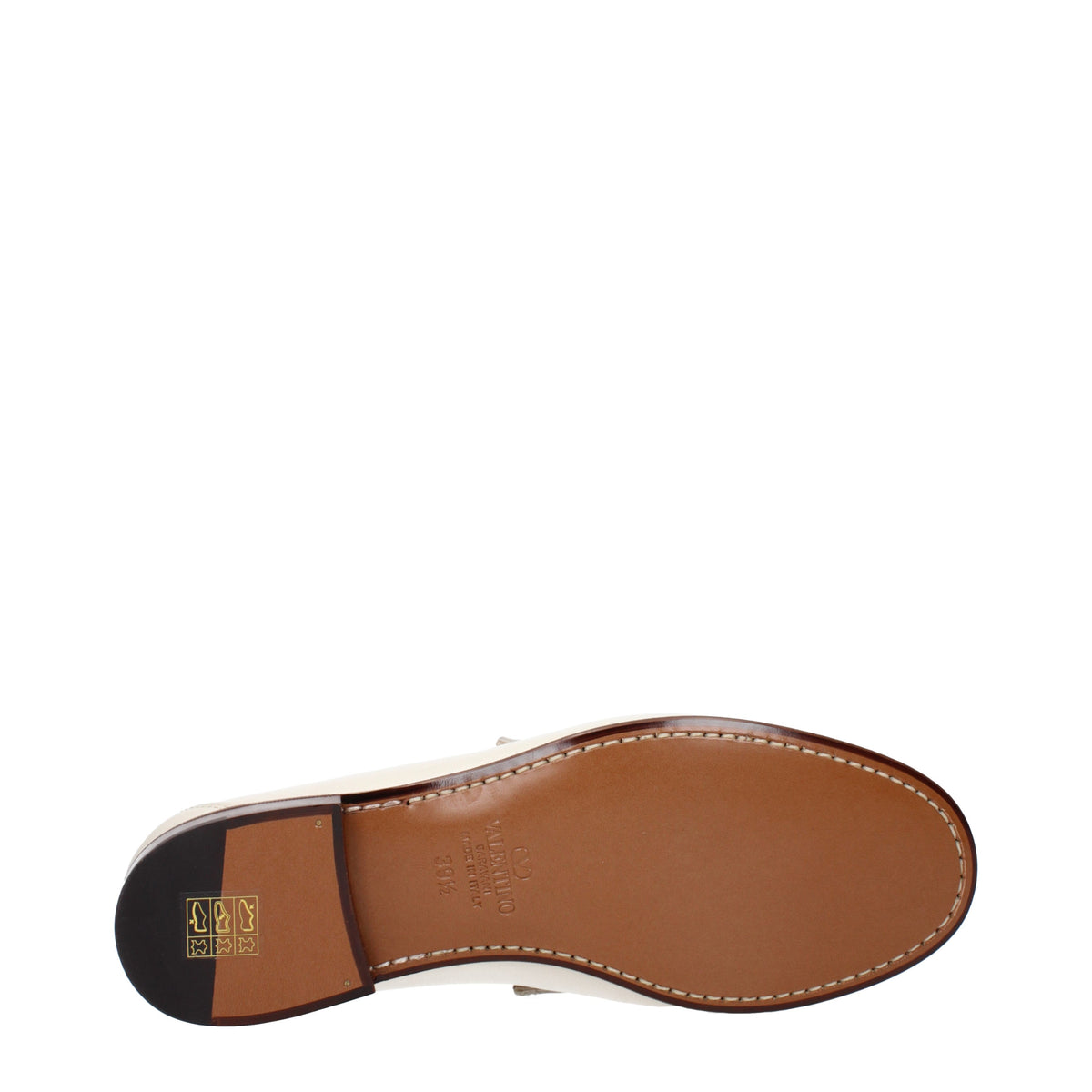 Valentino Garavani Loafers Men Leather Beige/Ivory