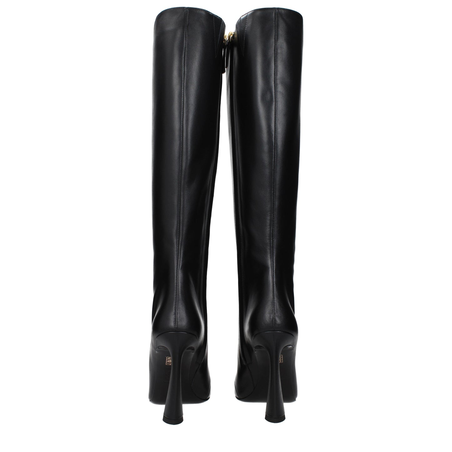 Versace Boots Women Leather Black