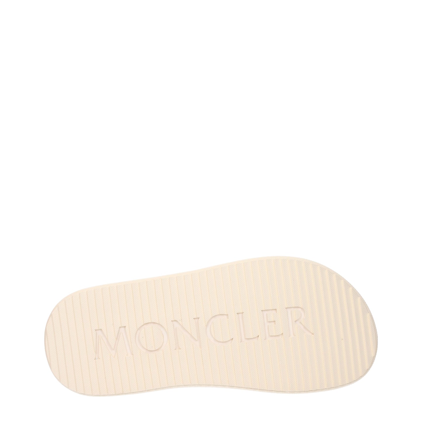 Moncler Slippers and Clogs Women Rubber Beige