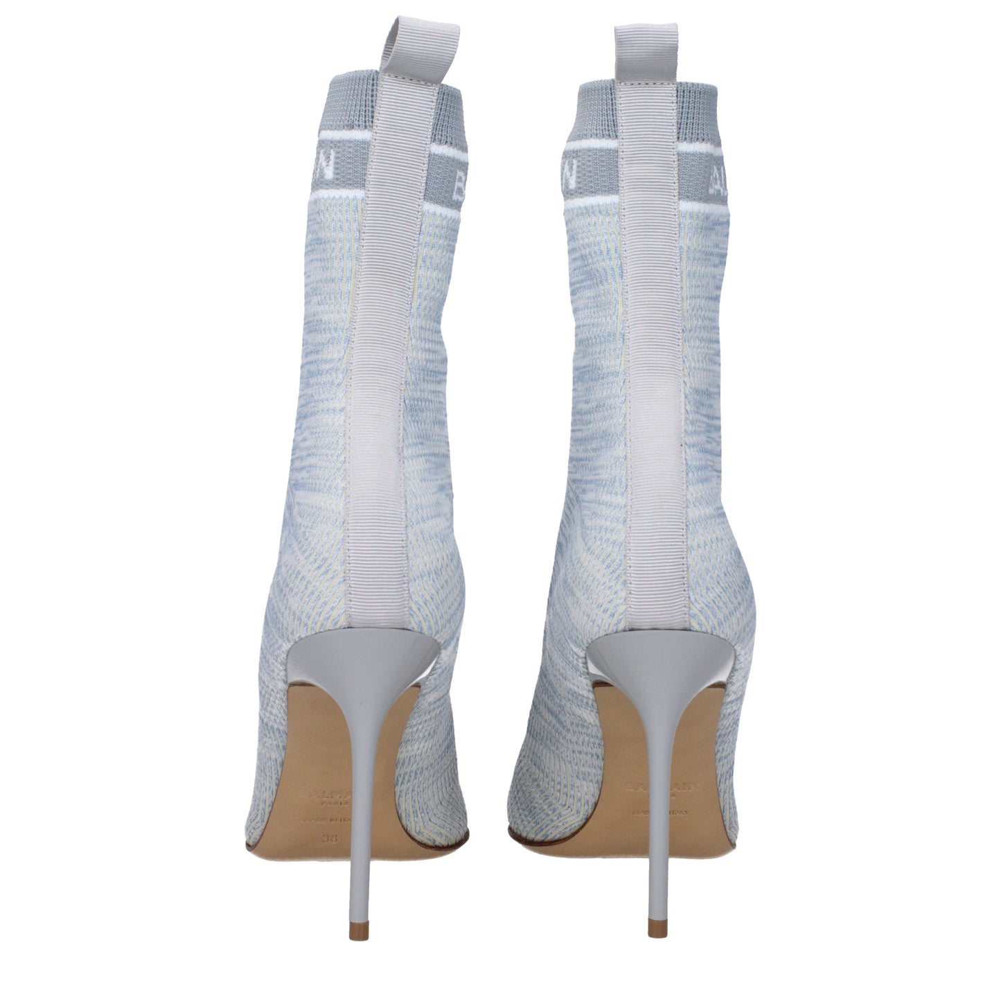 Balmain Women's Boots in Fabric Heavenly/Grey