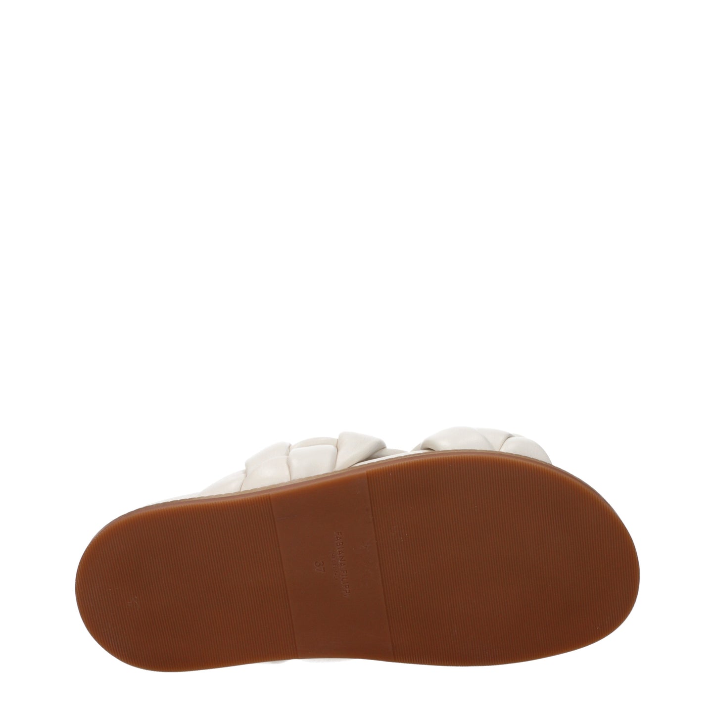 Fabiana Filippi Slippers and Clogs Women Leather Beige/Ivory