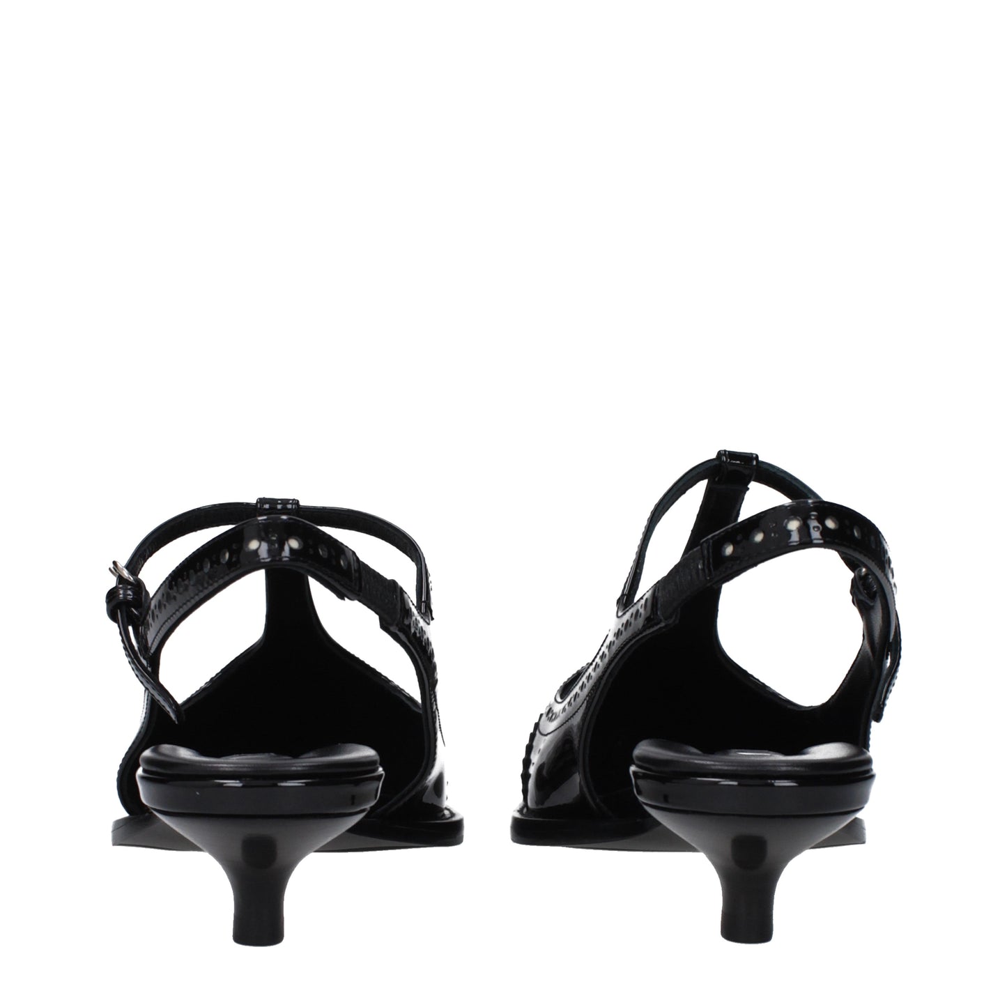 Miu Miu Sandals Women Leather Black/Ivory