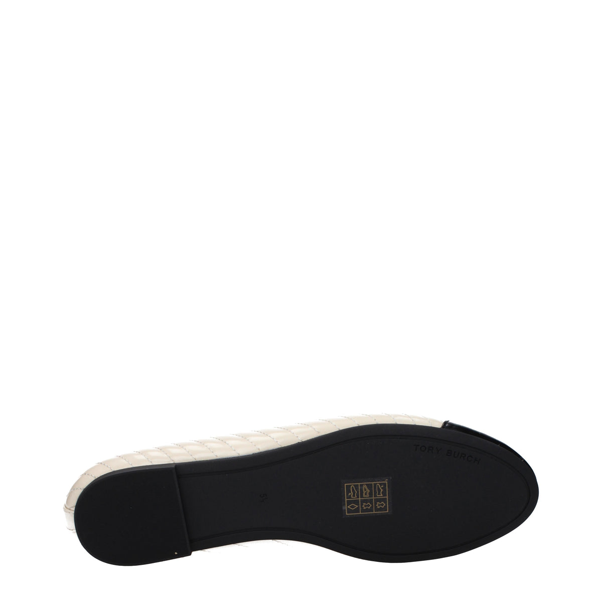 Tory Burch Ballet Flats Women Leather Beige/Light Cream