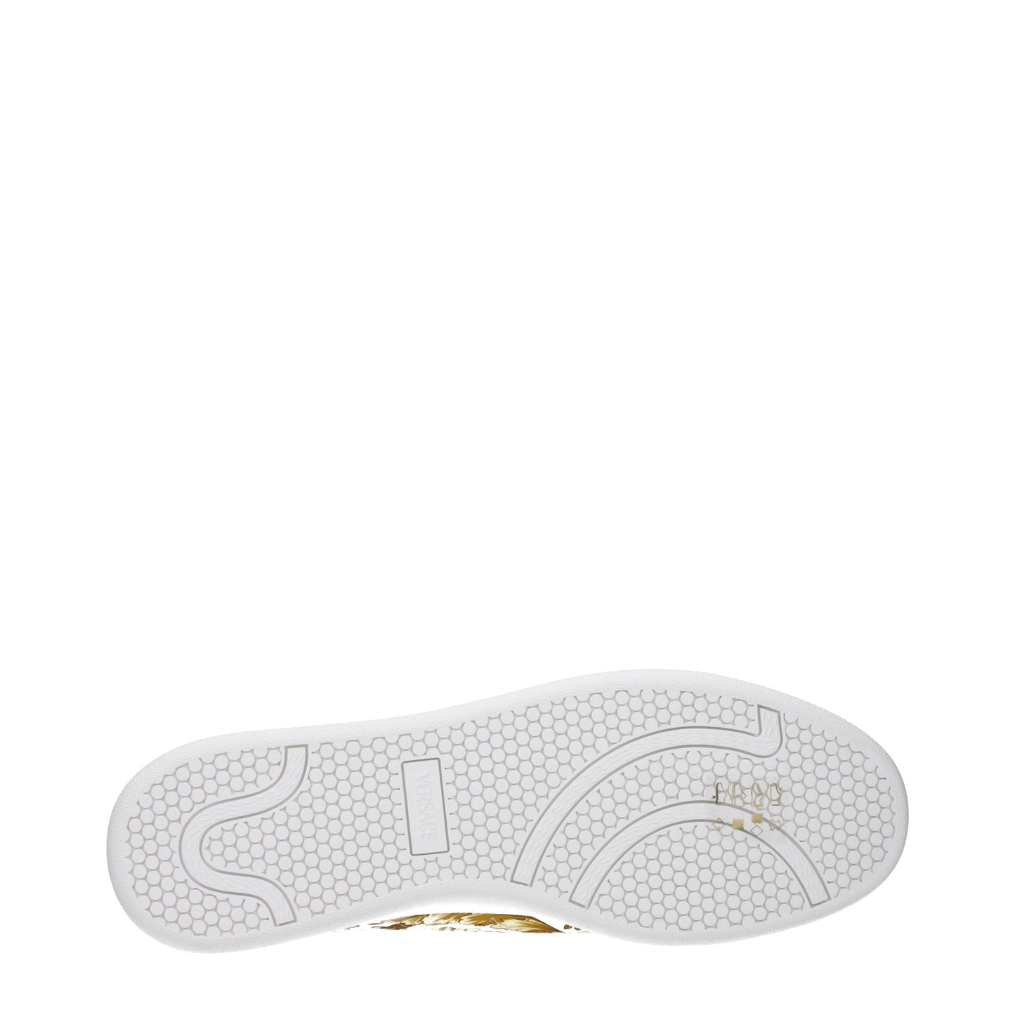 Versace Sneakers Men Leather White/Yellow