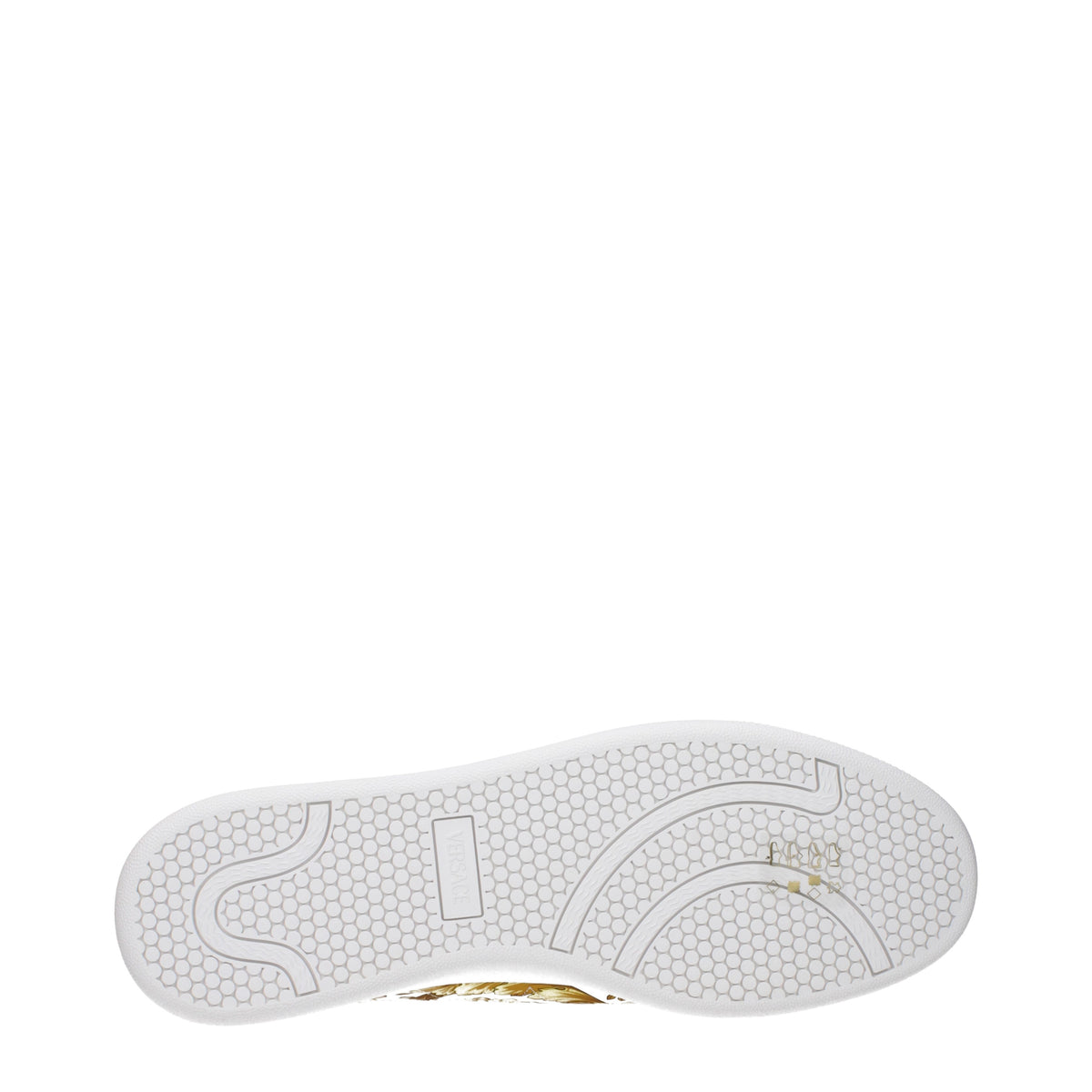 Versace Sneakers Men Leather White/Yellow