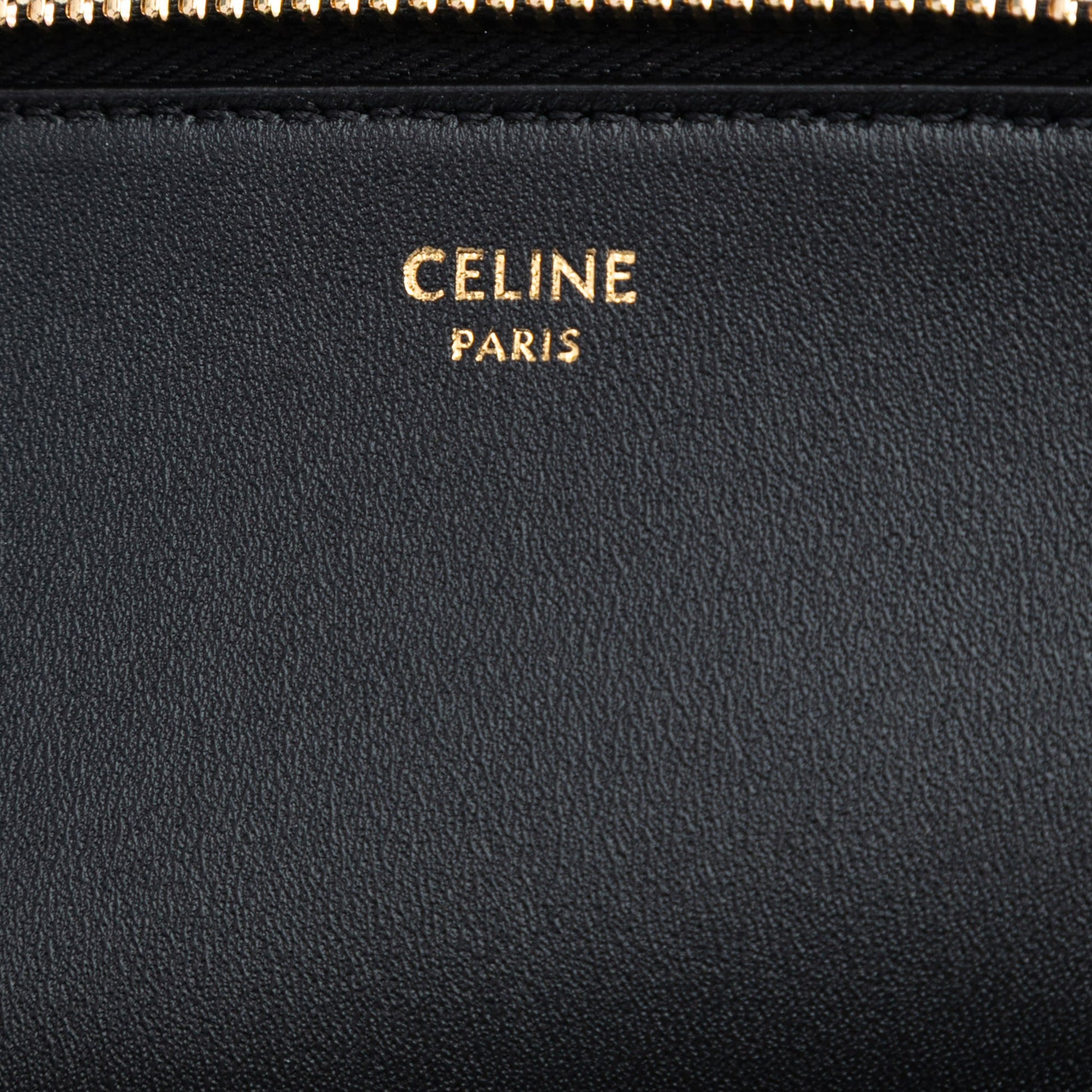 Celine Shiny Calfskin Triomphe Pouch