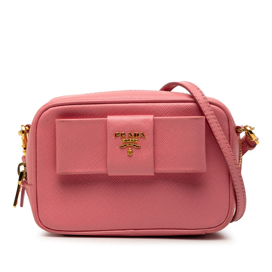 Prada Saffiano Fiocco Bow Camera Bag