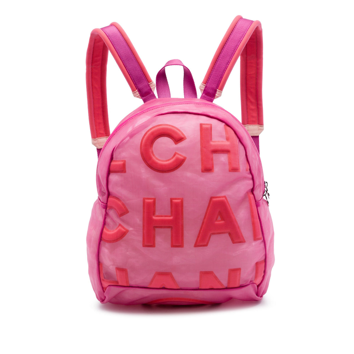 Chanel Mesh Logo Doudoune Backpack