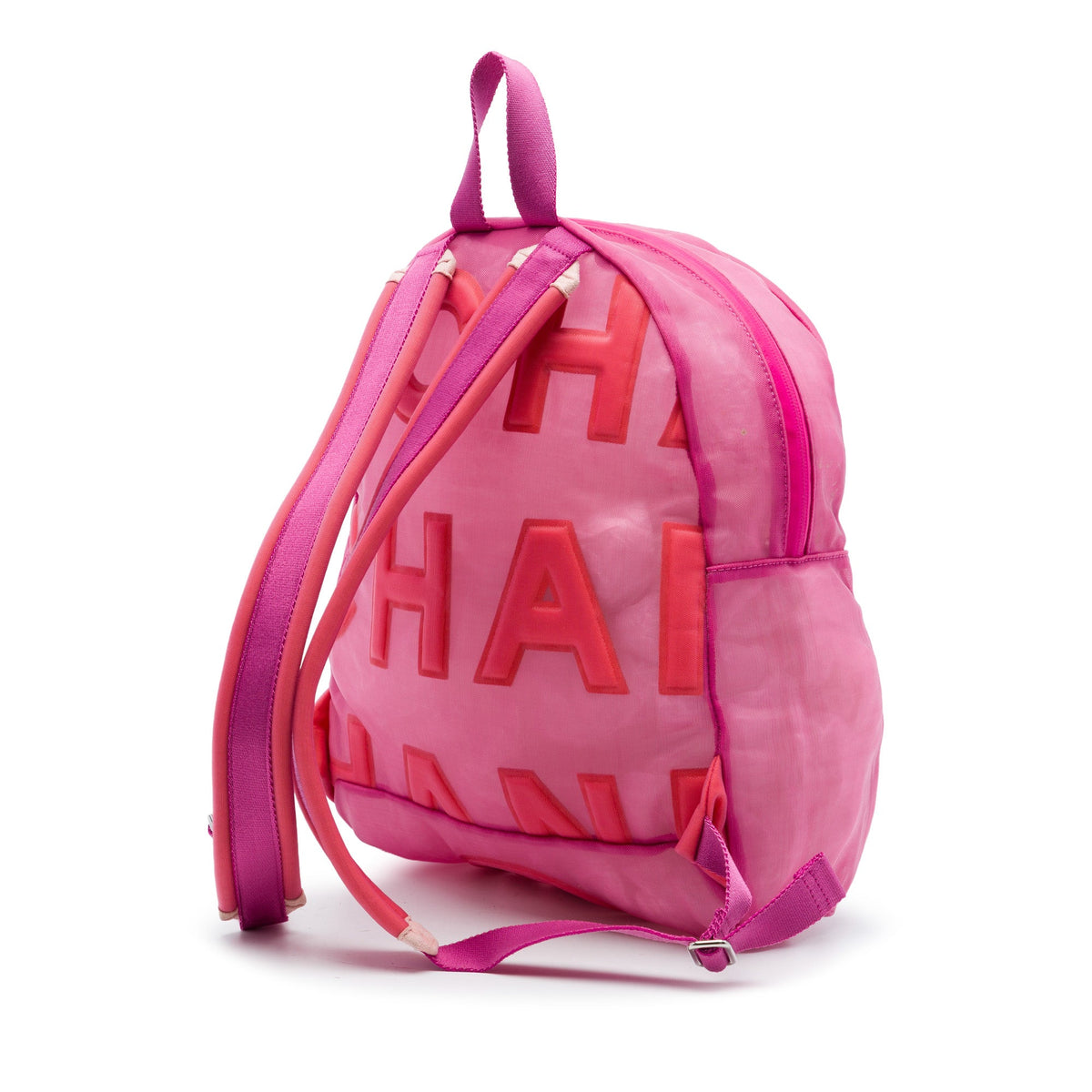 Chanel Mesh Logo Doudoune Backpack