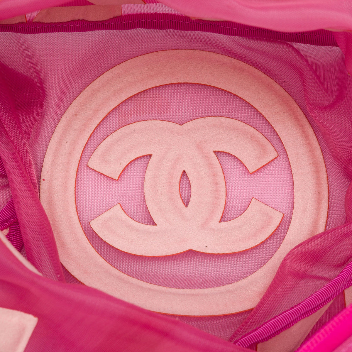 Chanel Mesh Logo Doudoune Backpack
