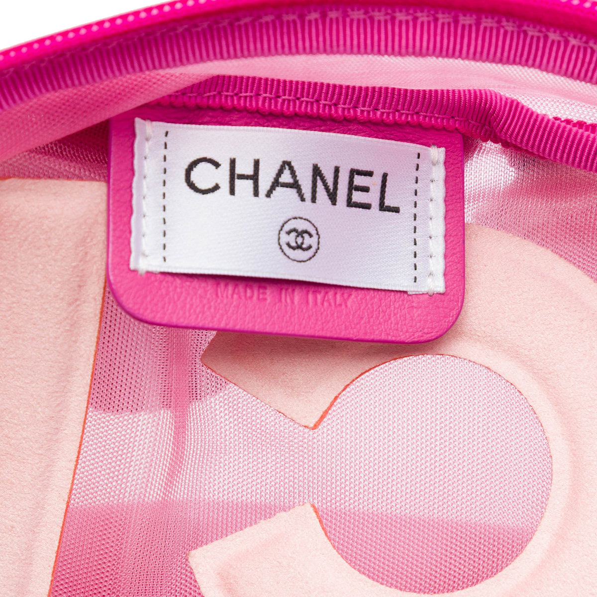 Chanel Mesh Logo Doudoune Backpack