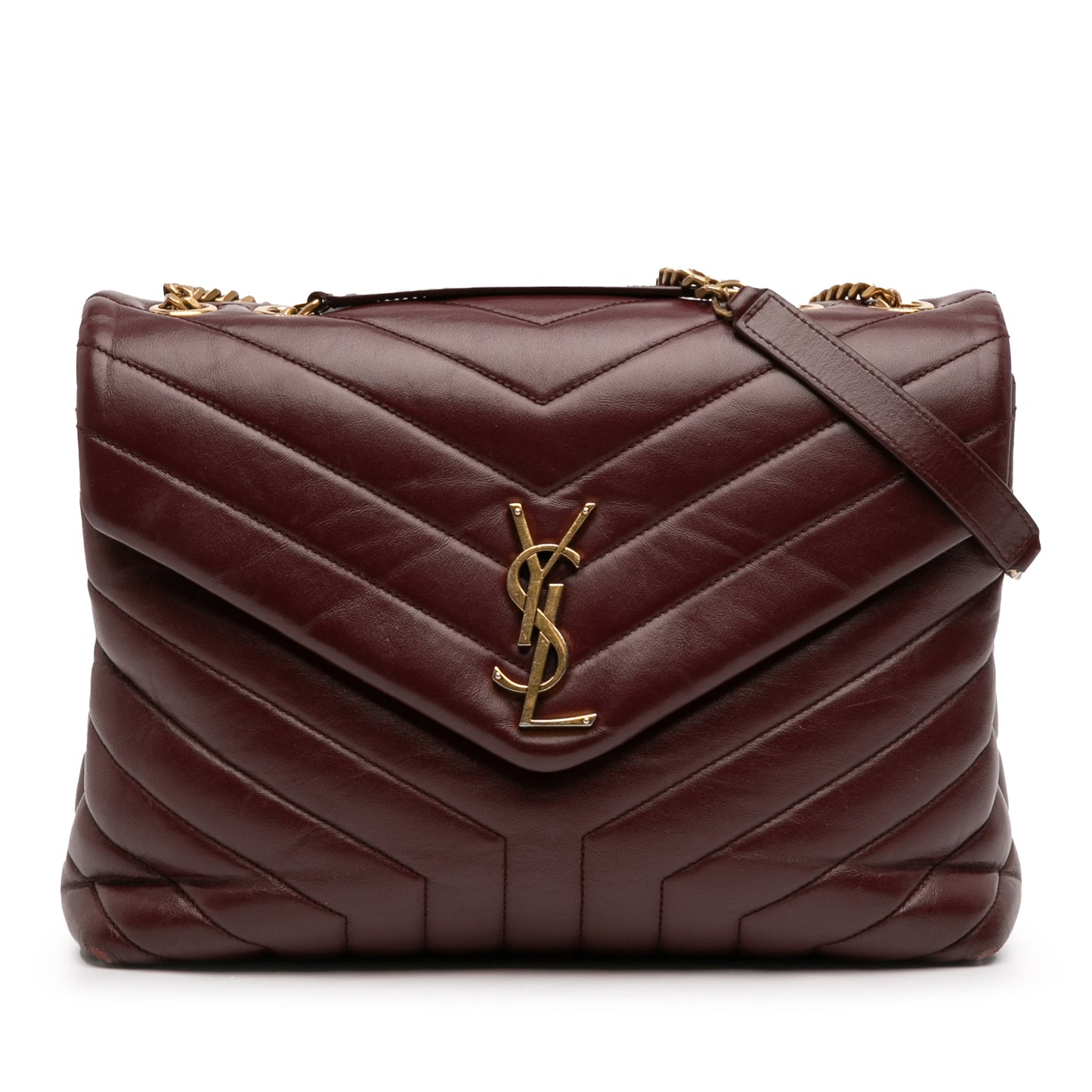 Saint Laurent Medium Matelasse Calfskin Monogram LouLou Shoulder Bag