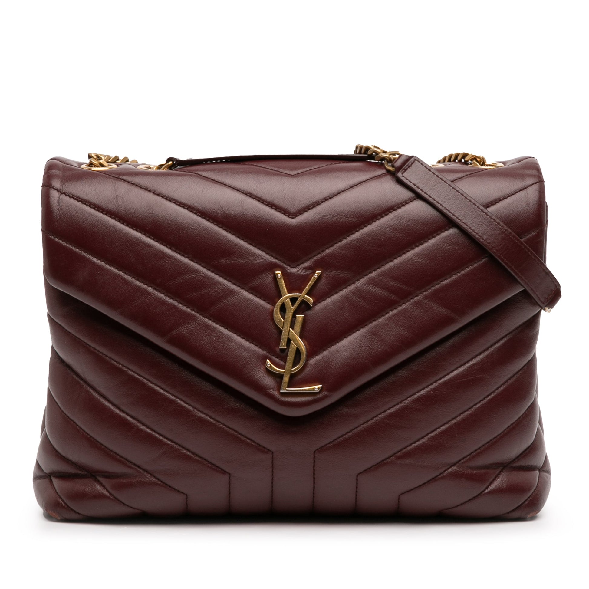 Saint Laurent Medium Matelasse Calfskin Monogram LouLou Shoulder Bag