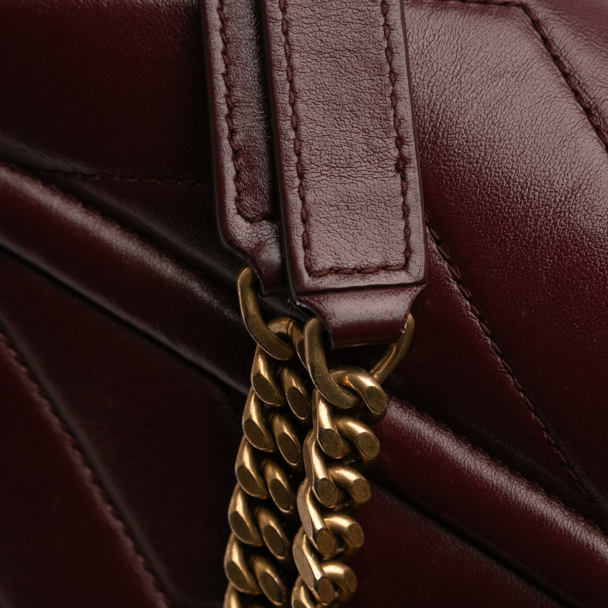 Saint Laurent Medium Matelasse Calfskin Monogram LouLou Shoulder Bag