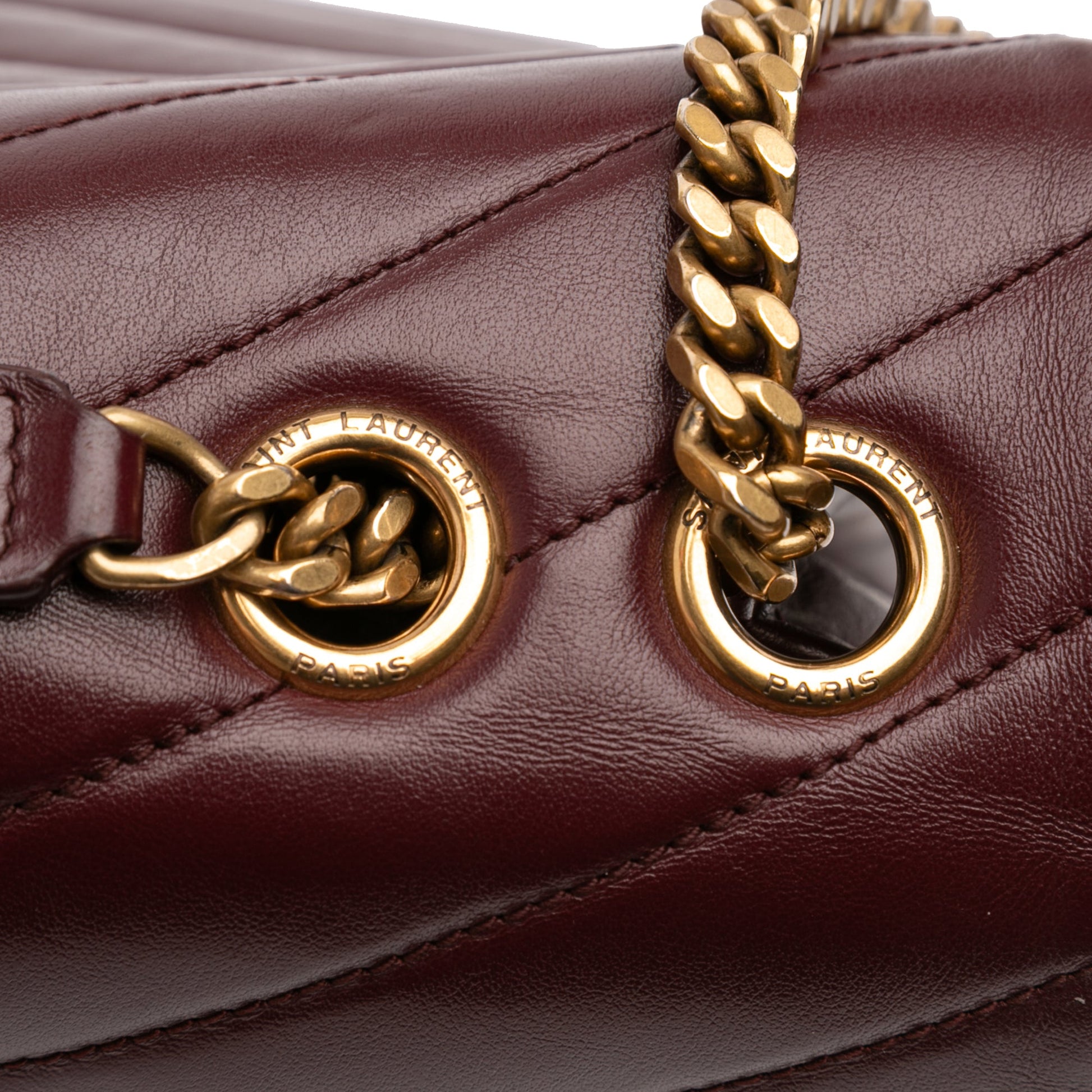 Saint Laurent Medium Matelasse Calfskin Monogram LouLou Shoulder Bag