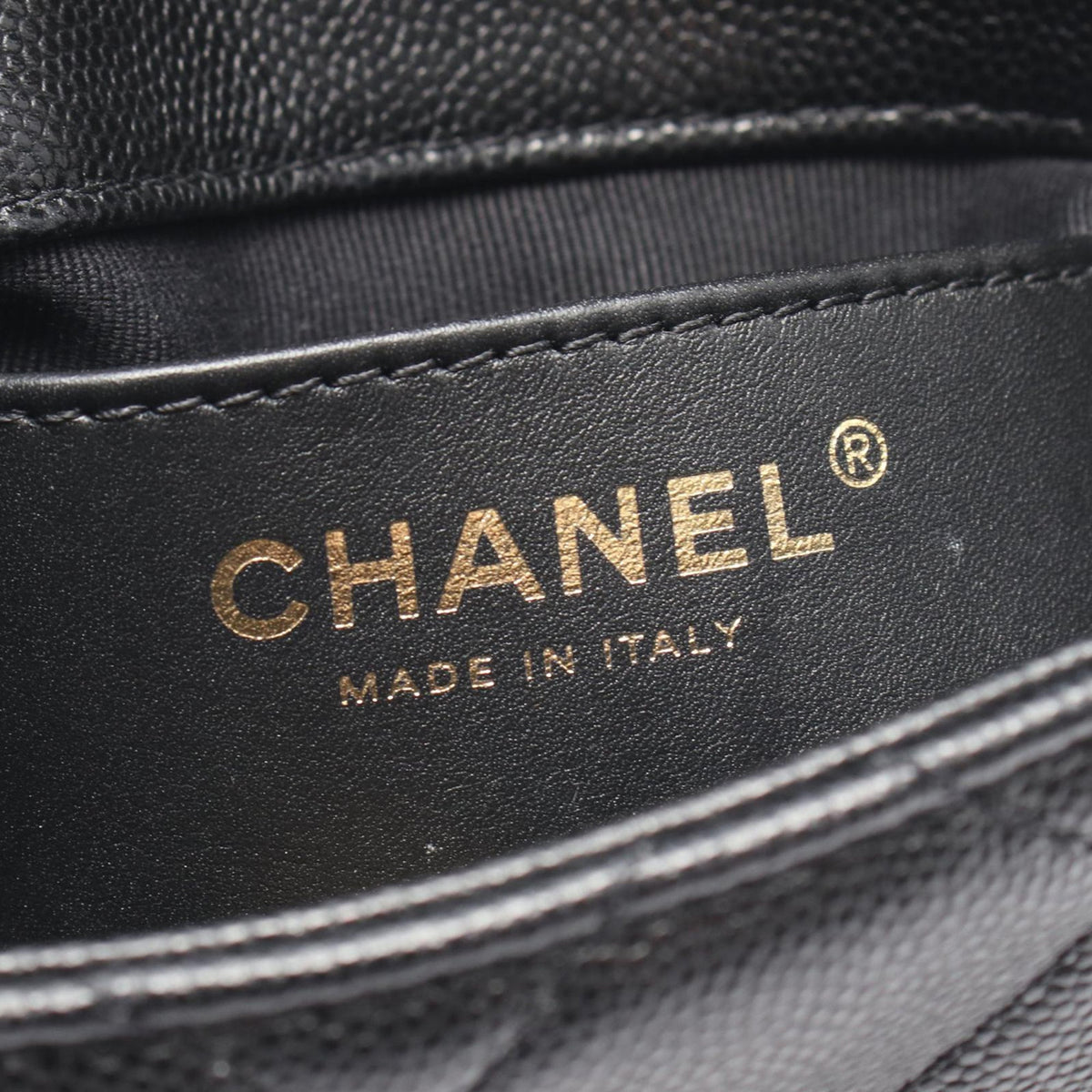 Chanel Mini CC Quilted Caviar Single Flap
