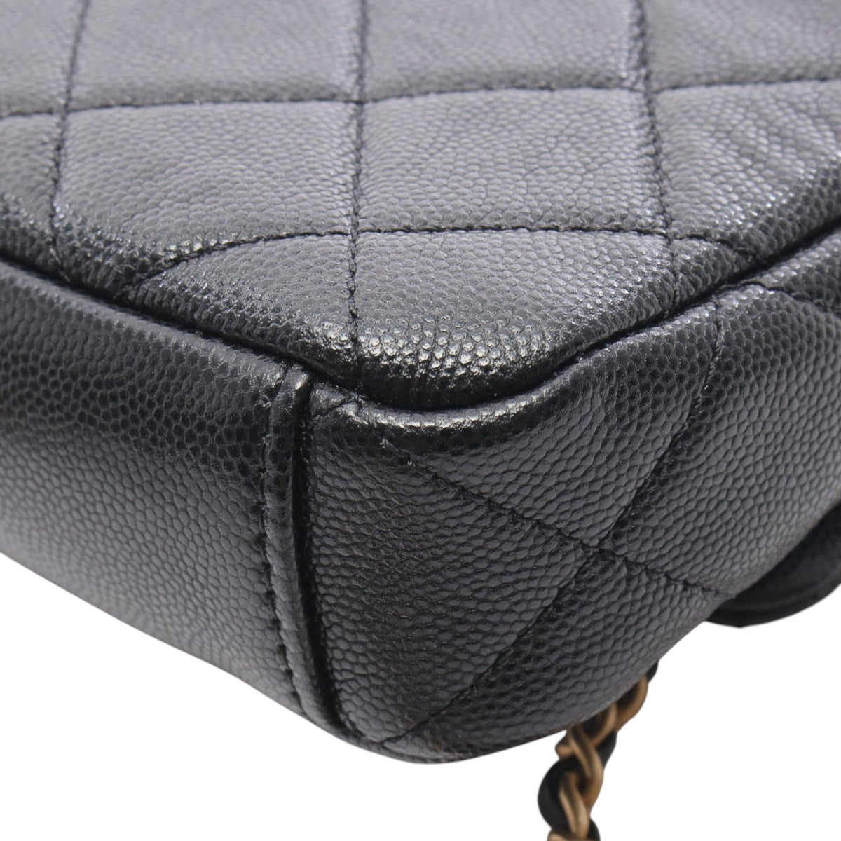 Chanel Mini CC Quilted Caviar Single Flap