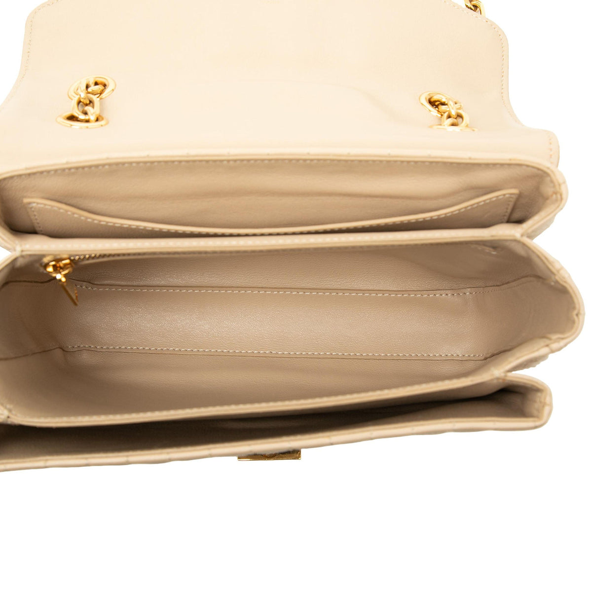 Celine Medium Quilted Calfskin C Bag — Brown