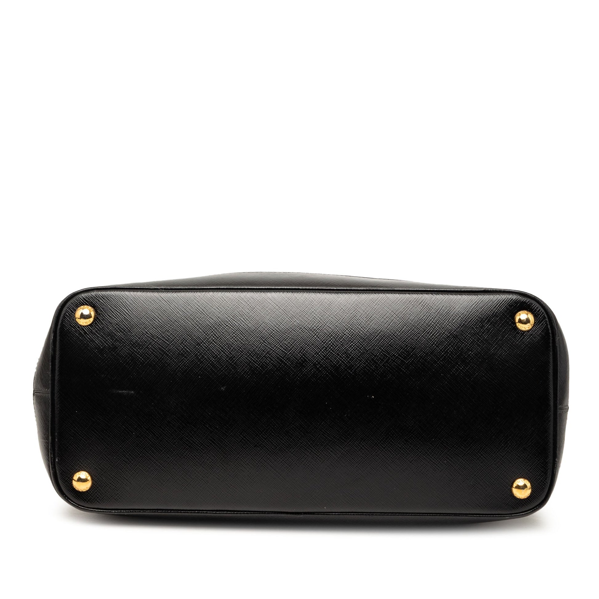 Prada Saffiano Vernice Trimmed Tessuto Parabole Tote
