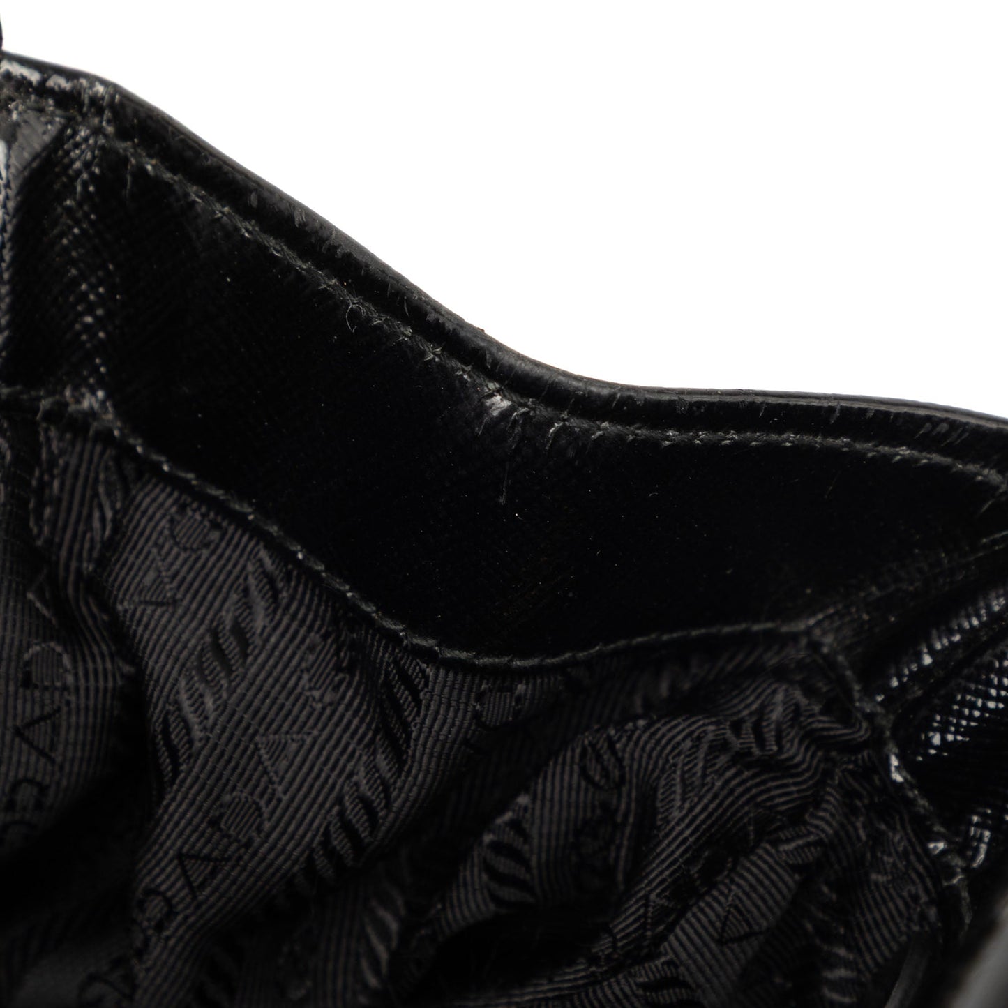 Prada Saffiano Vernice Trimmed Tessuto Parabole Tote