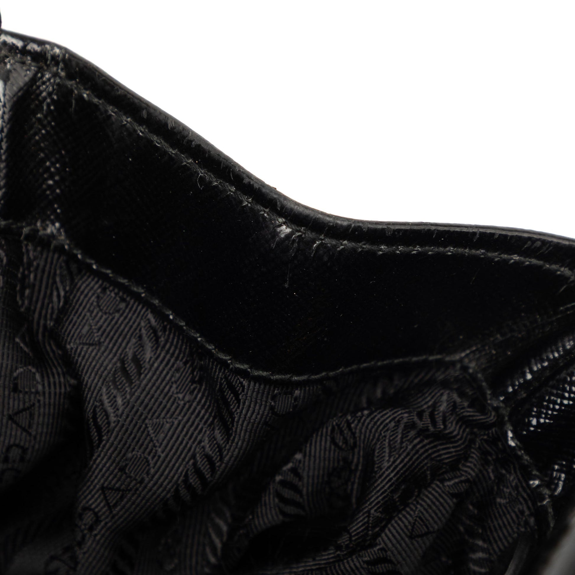 Prada Saffiano Vernice Trimmed Tessuto Parabole Tote