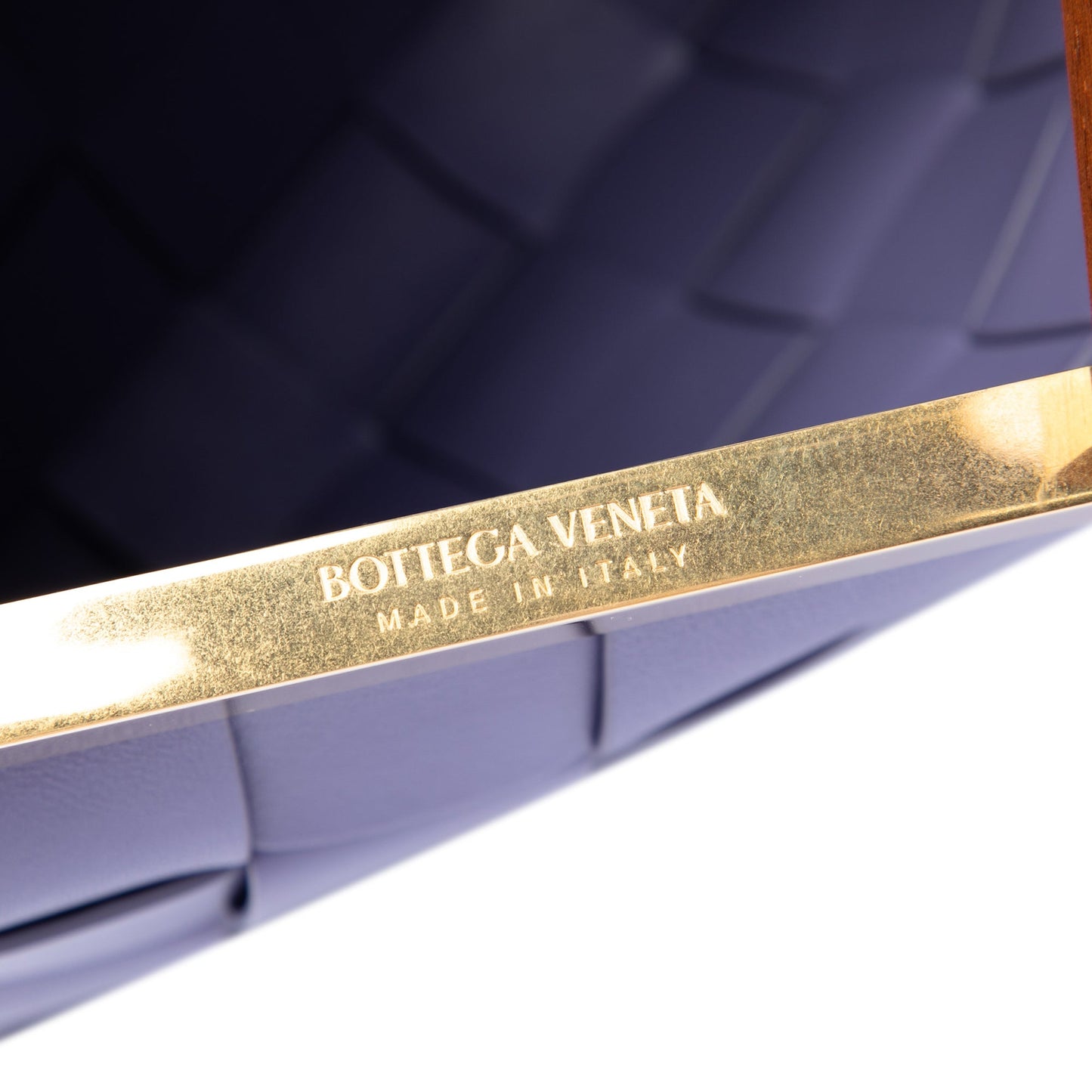 Bottega Veneta Lambskin Maxi Intrecciato The Snap Clutch