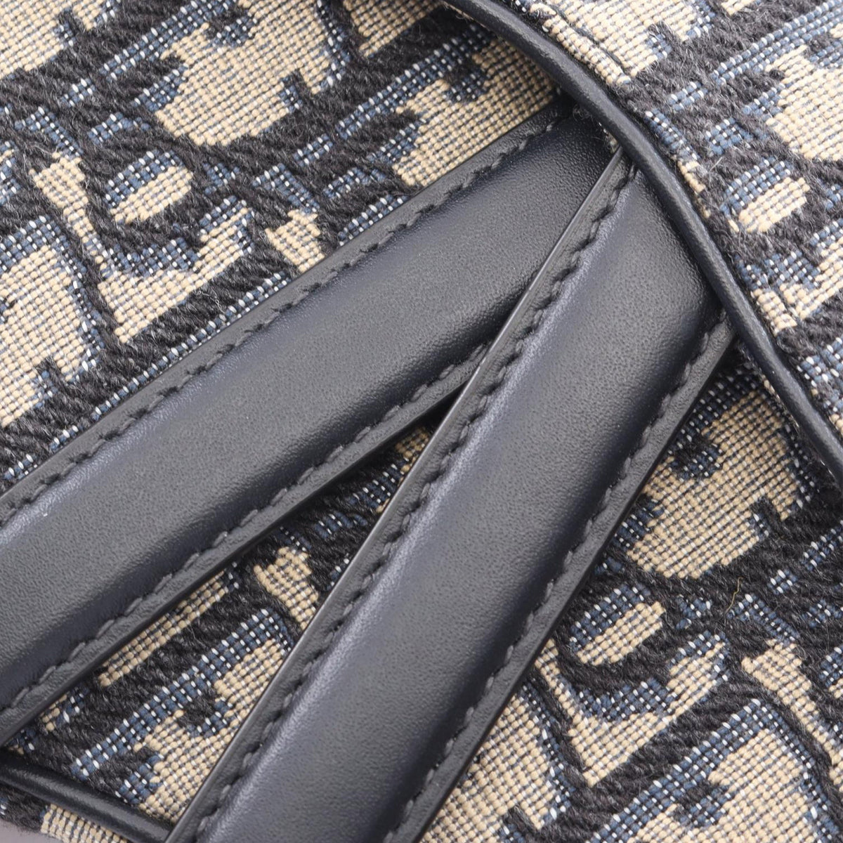 Dior Mini Oblique Canvas Saddle Bag