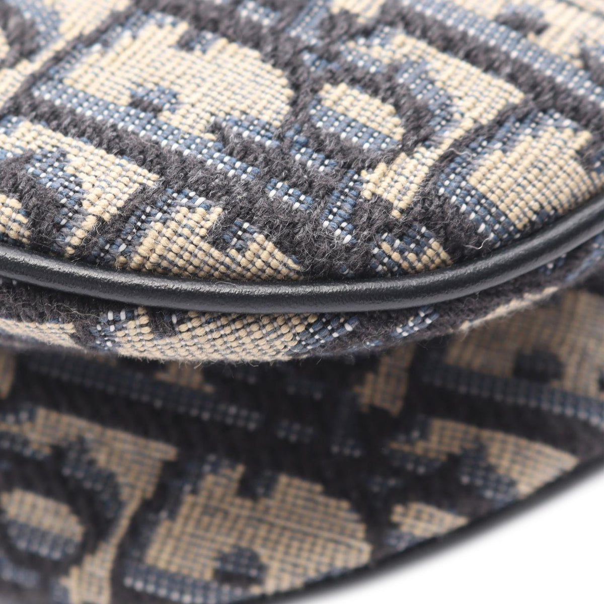 Dior Mini Oblique Canvas Saddle Bag