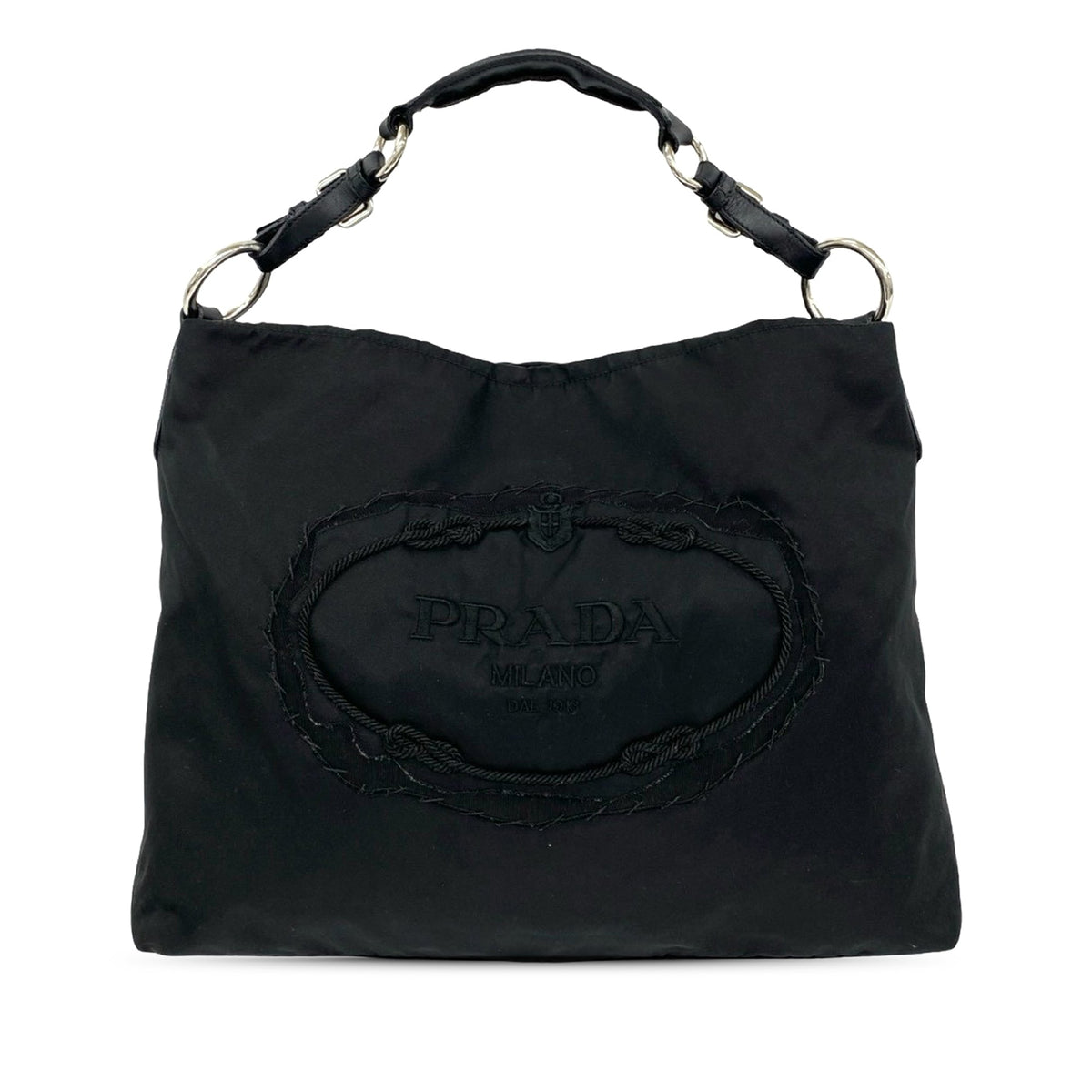 Prada Tessuto Canapa Shoulder Bag