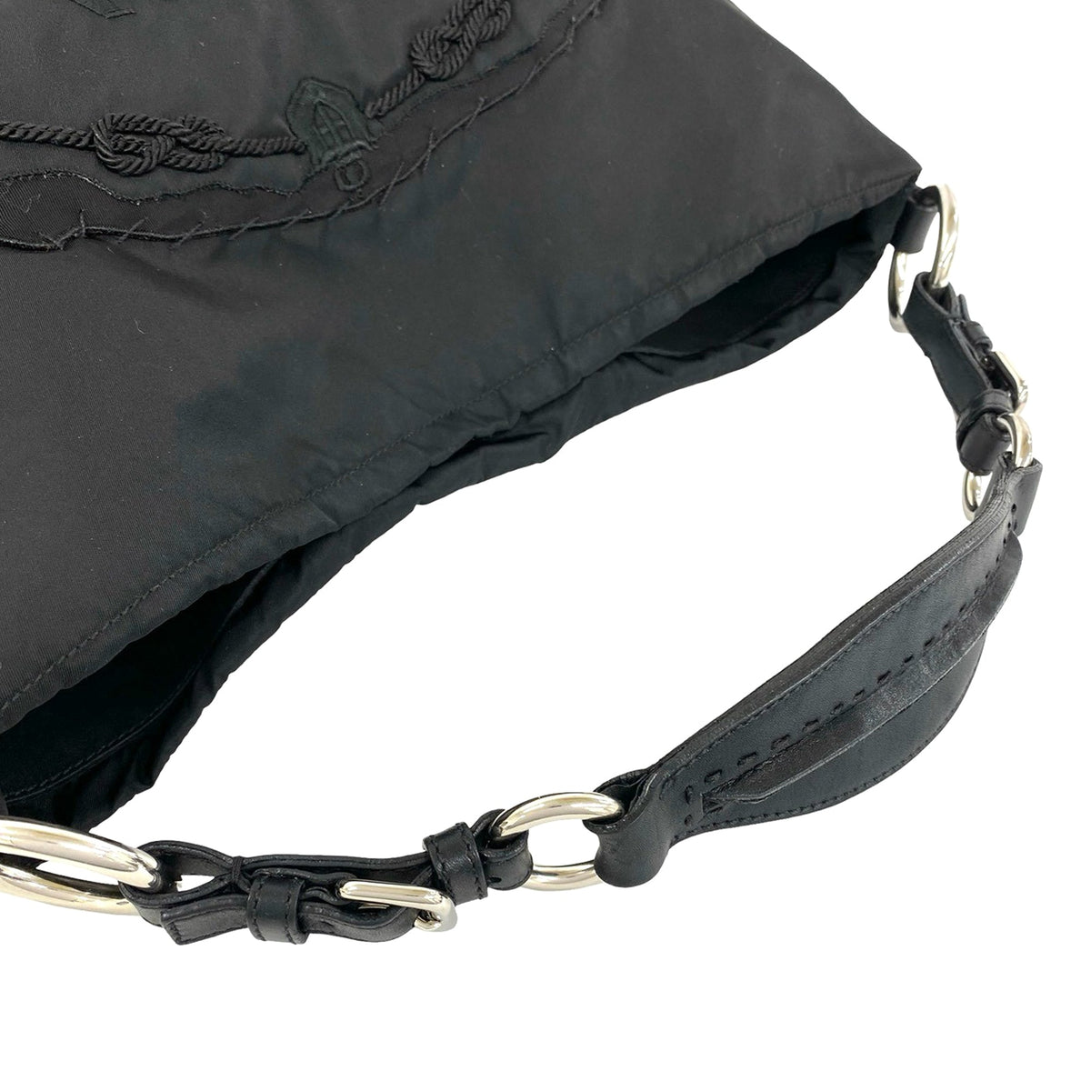 Prada Tessuto Canapa Shoulder Bag
